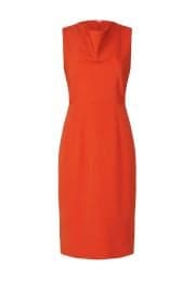 Brittany's orange cowl neck dress on Good Morning America