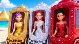 K-Pop Demon Hunters: Golden Rumi VS Diamond Mira VS Ruby Zoey on Magic Train!