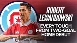 Robert Lewandowski ALL TOUCHES | Brace on Chicago Home Debut!