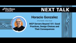 Horacio Gonzalez: MCP Servers Beyond 101: Good Practices ...