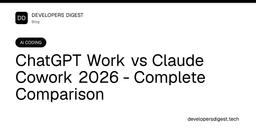ChatGPT Work vs Claude Cowork 2026 - Complete Comparison