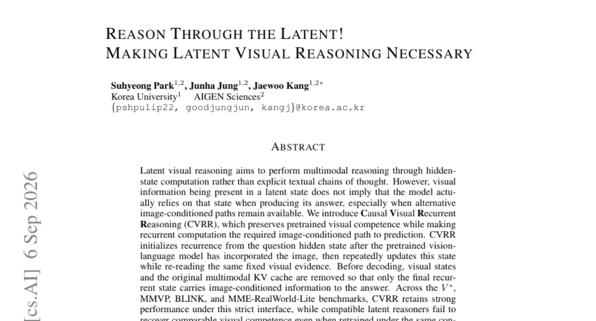 Reason Through the Latent! Making Latent Visual Reasoning Necessary