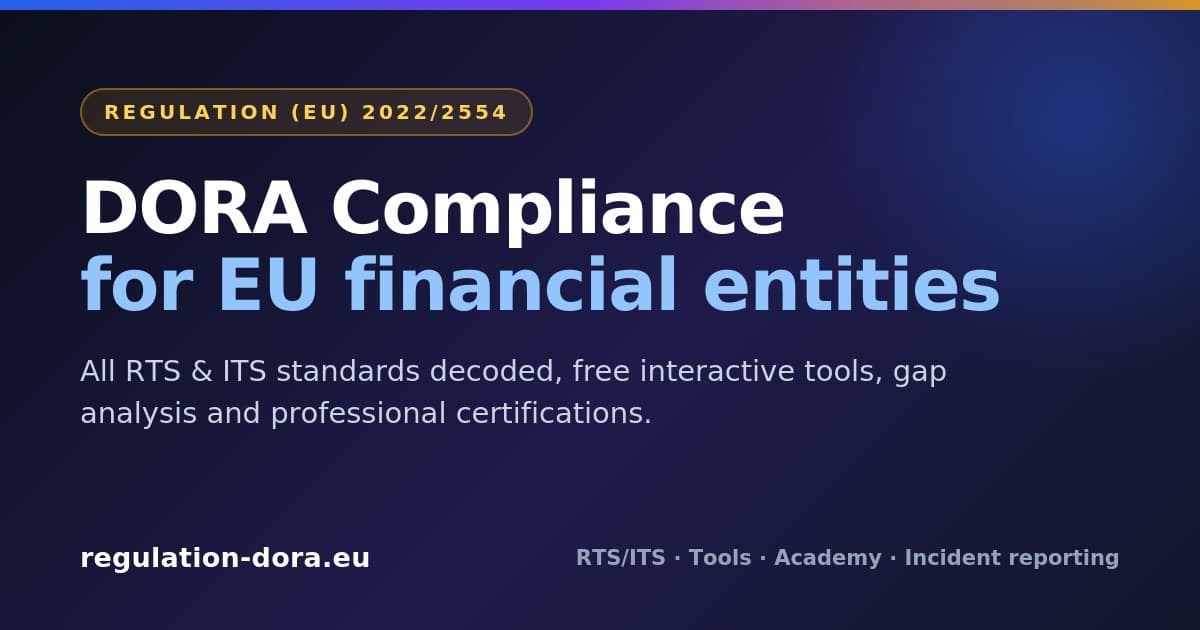 DORA for Financial Market Infrastructures (CCPs, CSDs ...