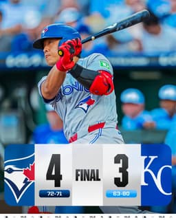 @MLB: Kazuma Okamoto collects 4 hits and the @BlueJays move over .500 for the first time since April 3rd! ...