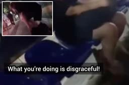 Iranian Woman Forced to Cover Legs as Morality Police ...