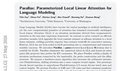 Parallax: Parameterized Local Linear Attention for Language Modeling