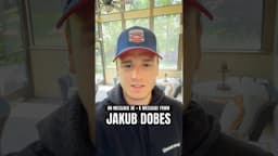 Jakub Dobes shares a message to Habs fans #NHL #Shorts