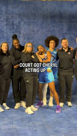 @WNBA: What's going on in Minnesota? 😅😆

Seems like Courtney Williams is rubbing off on Cheryl Reeve!

#WNB...
