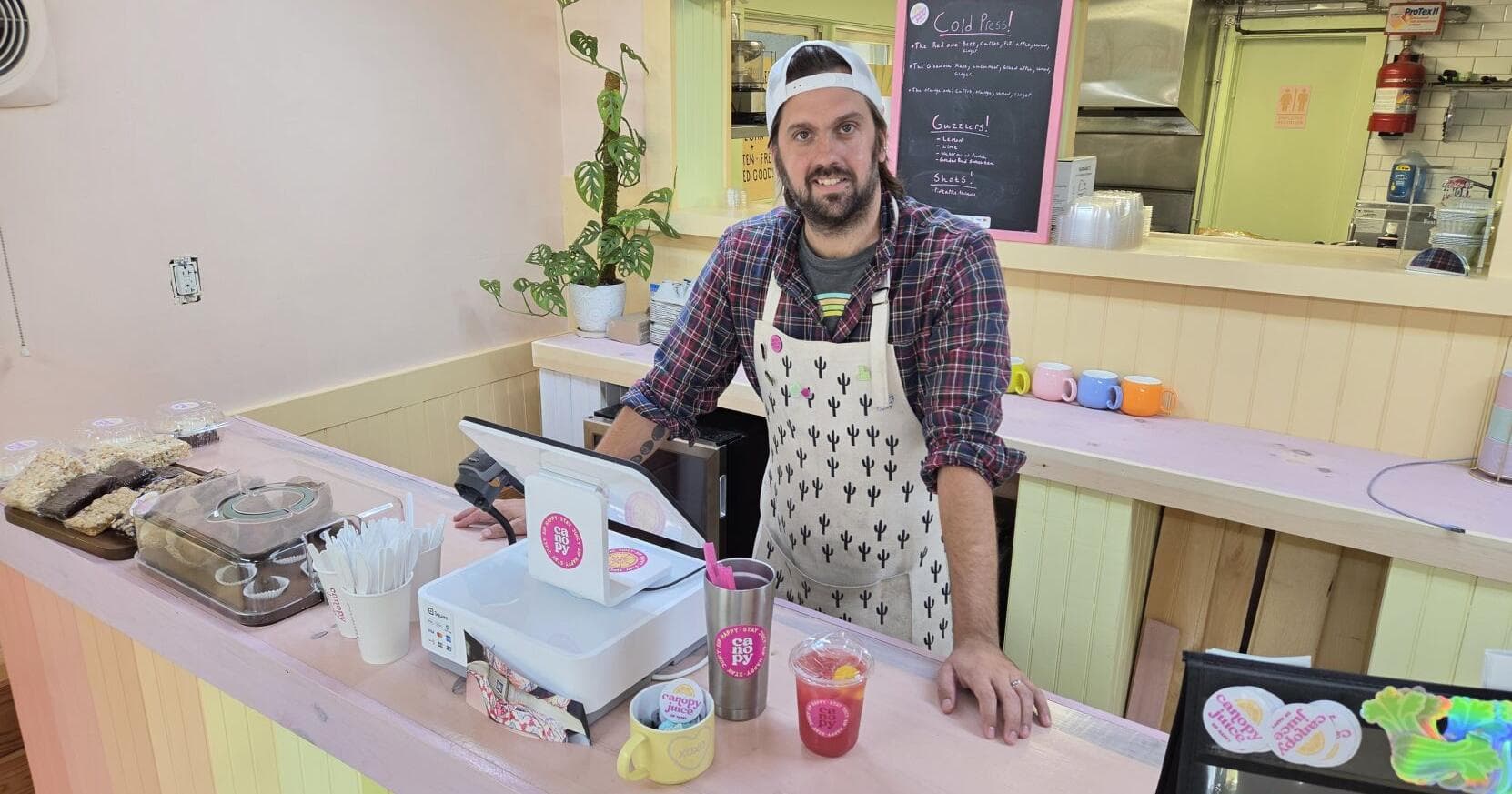 Canopy Juice brings color, connection to Manchester