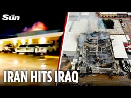 Iranian drone strike sparks huge blaze at Iraq oil depot as war escalates