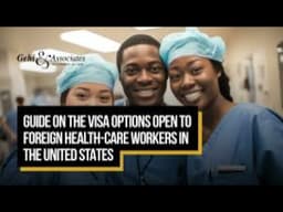 When Visas  Become Barriers  - Restrictions  of  Foreign Doctors  And United  States'  Healthcare!!!
