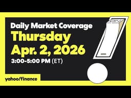 LIVE: Market Coverage Apr. 2, 2026 - Stocks rise off lows as good news on Iran war emerges