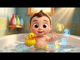 Bath Time Song 🛁🧼 Splashing & Scrubbing Fun! | Nursery Rhymes & Kids Healthy Habits Songs