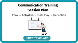 Communication Skills Training Session Plan Template (Free)