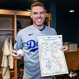 @Dodgers: Another milestone achieved. Congratulations, Freddie! https://t.co/MdoLwNnncT