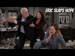 Eric slaps Hope, exposing Hope's treacherous contract The Bold and The Beautiful Spoilers