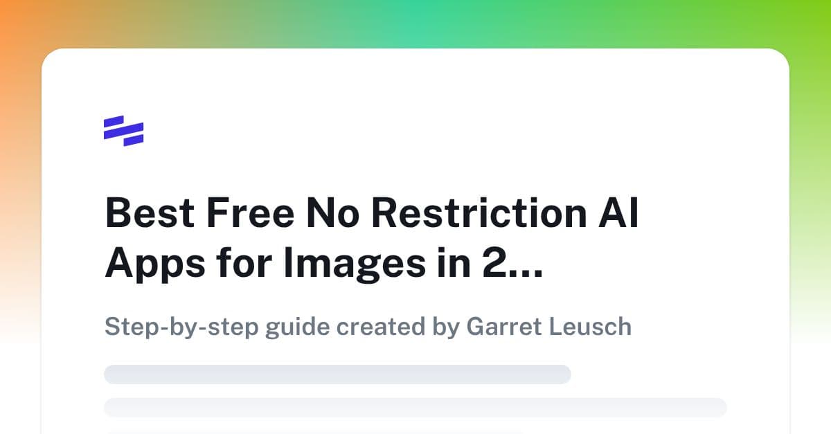 Best Free No Restriction AI Apps for Images in 2026 | Scribe
