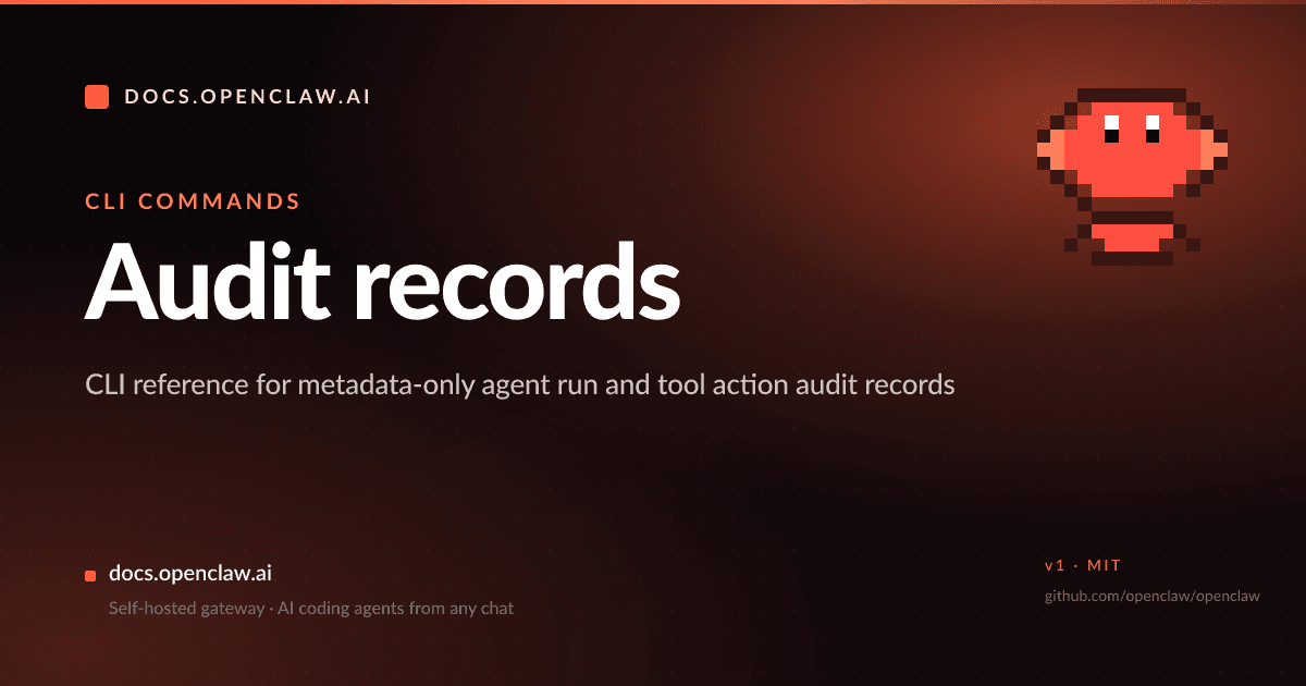 Audit records