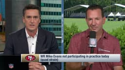 @RapSheet: From Inside Training Camp Live: #49ers WR Mike Evans has a very minor quad strain, plus more on the ...