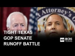 Paxton, Cornyn locked in tight GOP Senate runoff battle