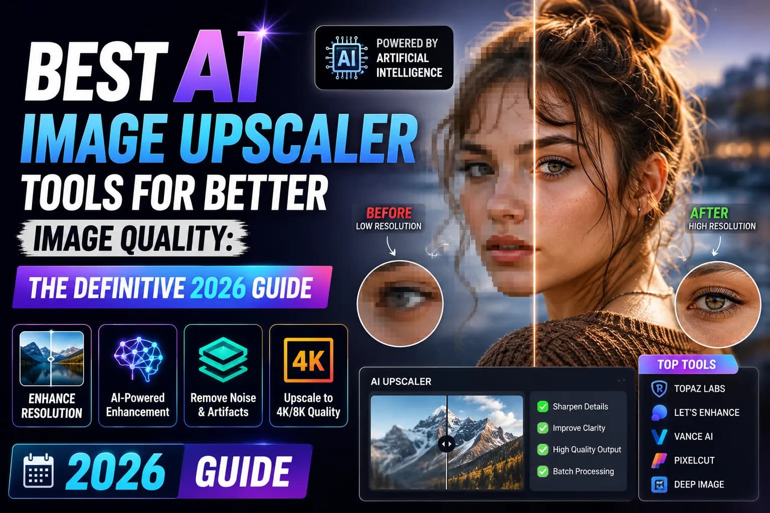 Best AI Image Upscaler Tools for Better Image Quality