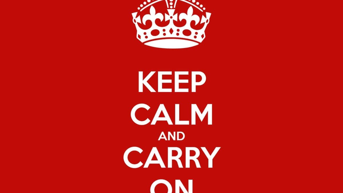 Keep calm and prepare for war