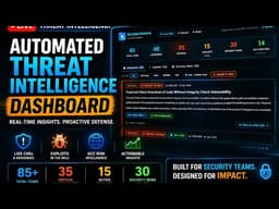 How I Built an Automated Threat Intelligence Dashboard (Live CVEs & Exploits) #BCyberAwarebyVikasP