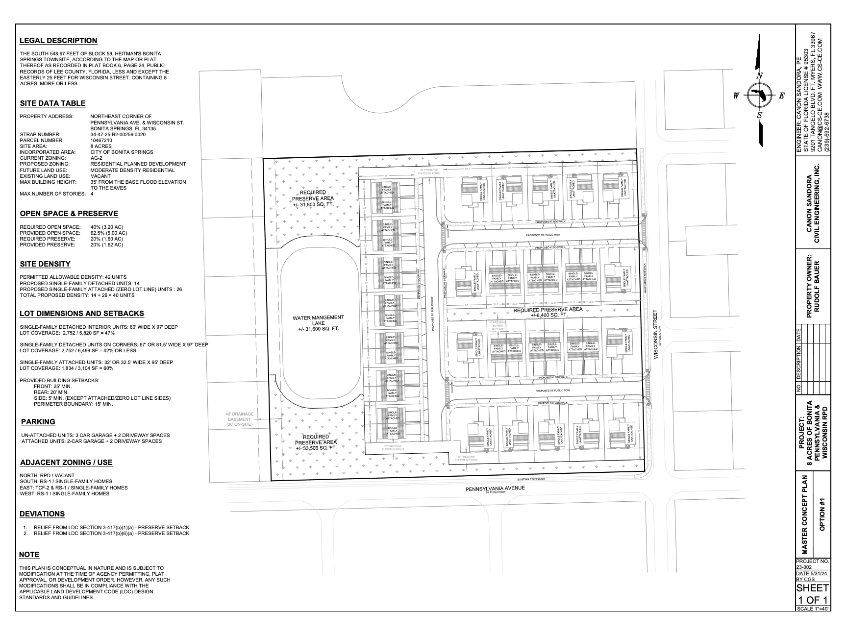 Eight Acres of Bonita Subdivision (City of Bonita Springs)