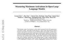 Measuring Maximum Activations in Open Large Language Models