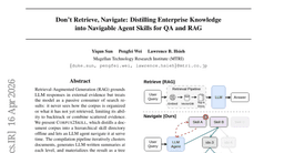 Don't Retrieve, Navigate: Distilling Enterprise Knowledge into Navigable Agent Skills for QA and RAG