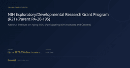 NIH Exploratory/Developmental Research Grant Program ...