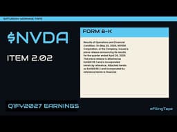 $NVDA Q1 FY2027 Earnings 8-K - CFO Colette Kress Signs the Filing