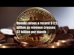 OpenAI raises a record $122 billion as revenue crosses $2 billion per month