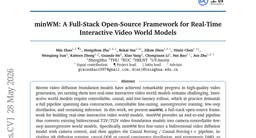 minWM: A Full-Stack Open-Source Framework for Real-Time Interactive Video World Models