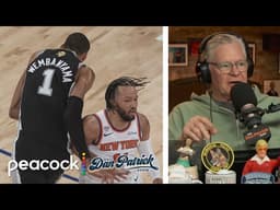 Victor Wembanyama's shove on Jalen Brunson not deemed flagrant foul | Dan Patrick Show | NBA on NBC