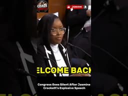 Congress Goes Silent After Jasmine Crockett's Explosive Speech