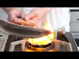 Why do Japanese chefs sear only the outside of fish while keeping the center completely raw?