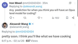 @Scobleizer reposted: Alexandr Wang, head of the META Superintelligence Lab, says that a new Muse Spar...