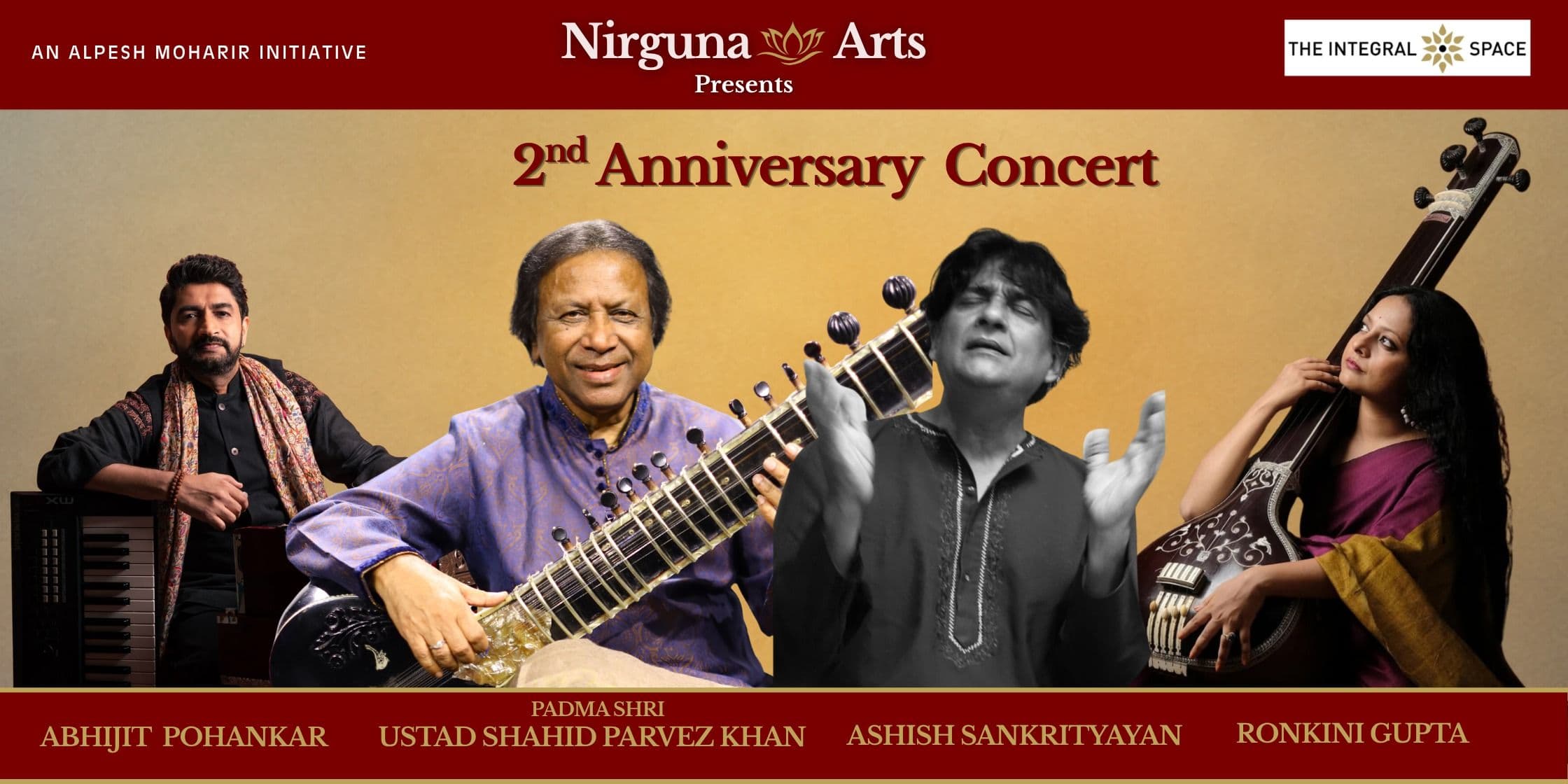 Nirguna Arts 2nd Anniversary Concert music-shows Event Tickets Mumbai