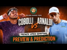 Flavio Cobolli vs Matteo Arnaldi | French Open semifinal | Roland Garros 2026 | Preview & Prediction