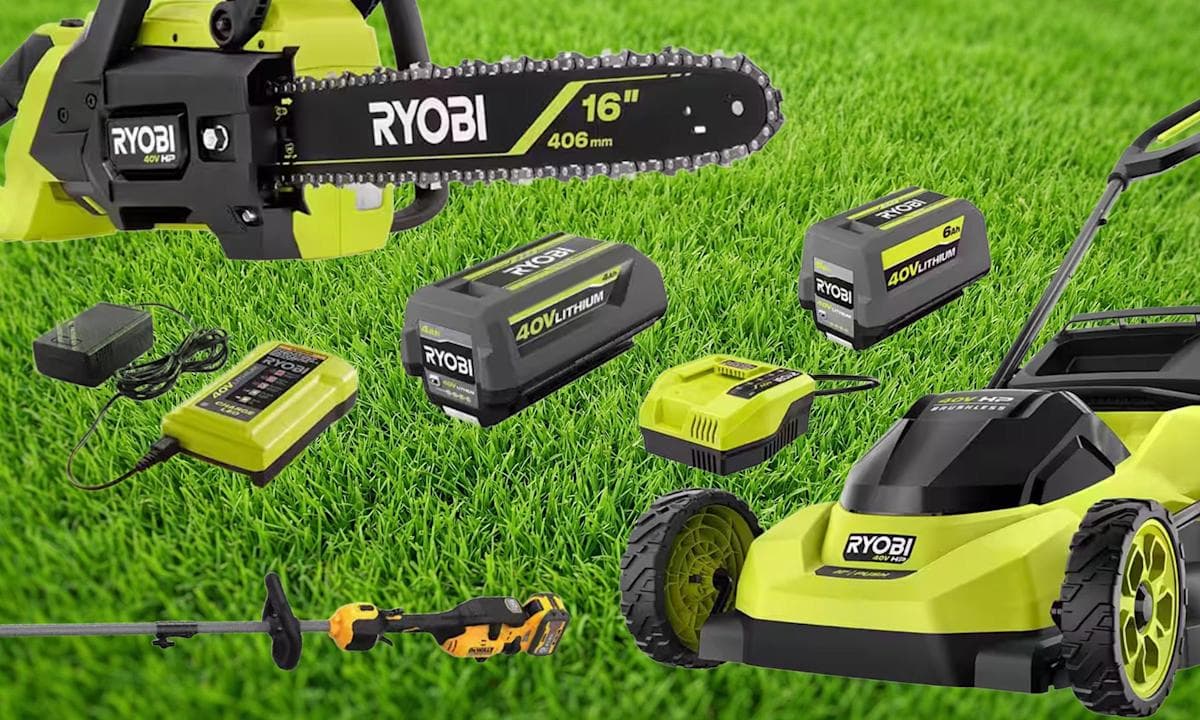The Home Depot just dropped season-low prices on battery-powered chainsaws, mowers, trimmers, and more
