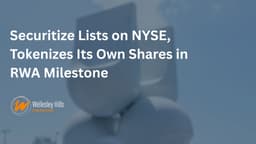 Securitize Lists on NYSE, Tokenizes Its Own Shares in ...