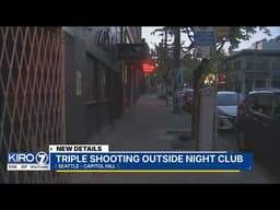 Three hurt in shooting outside Seattle nightclub, suspects on the run