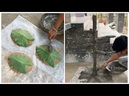 DIY Cement Tree Stand Tutorial 🌲✨| Best Out of Waste Garden Decor | Step-by-Step 