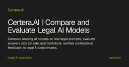 Legal AI Leaderboard: LLM Rankings & Benchmarks | Certera
