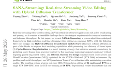 SANA-Streaming: Real-time Streaming Video Editing with Hybrid Diffusion Transformer