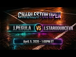 [🔴LIVE] Pegula vs Starodubtseva | Final | WTA Charleston 2026 Live Score & Match Stats