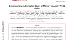 Echo-Memory: A Controlled Study of Memory in Action World Models