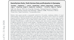 GameHorizon Suite: Multi-Horizon Data and Evaluation in Gameplay