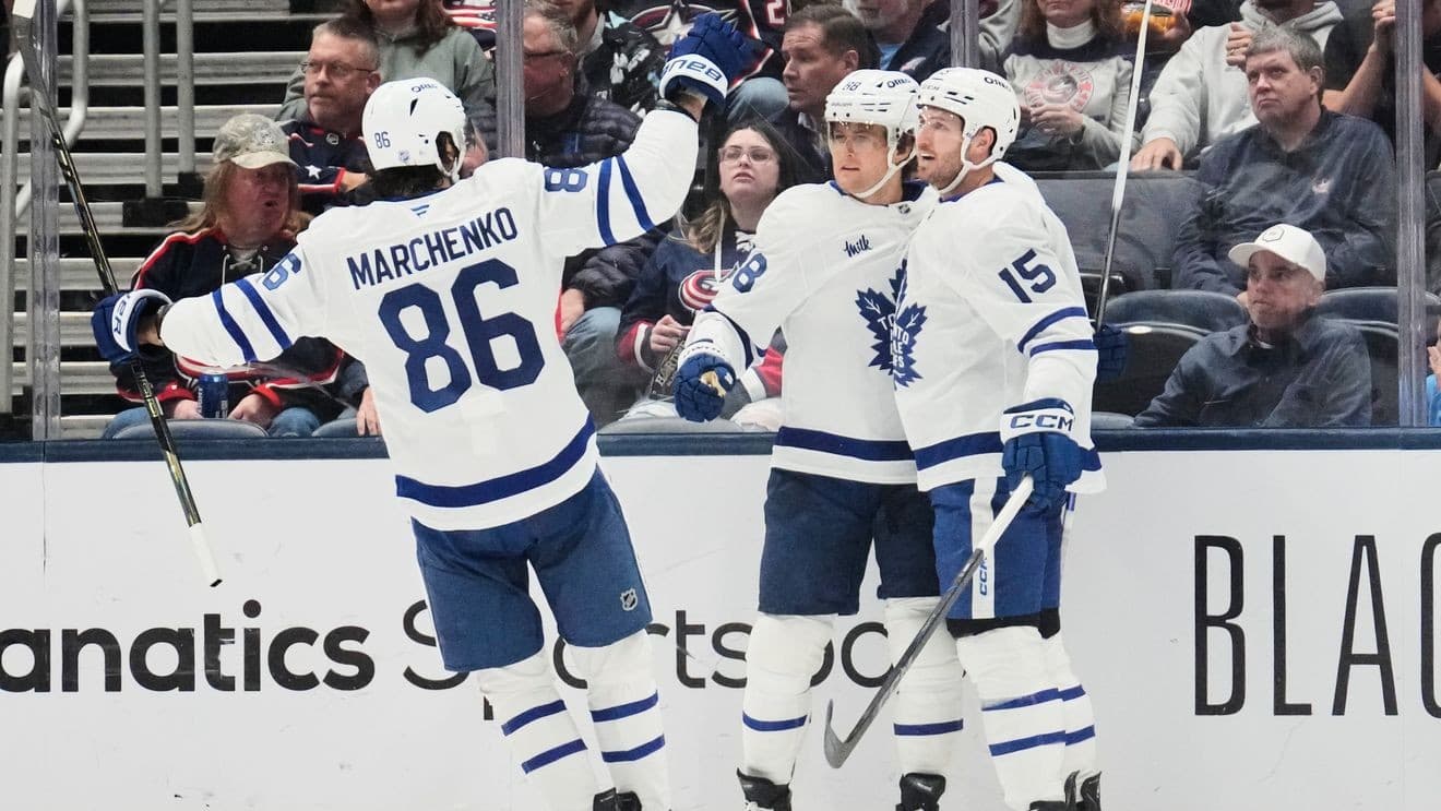 Marchenko returns to Columbus, scores in Leafs 6-2 win ...
